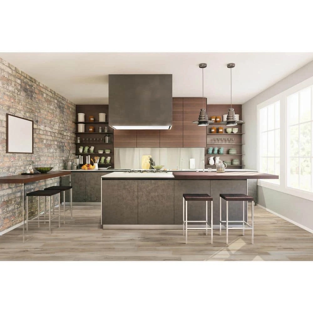 Heritage Alpine Mountain 7.13 in. x 48.03 in. Rigid Core Luxury Vinyl Plank Flooring (19.04 sq. ft. / case) by A&A Surfaces - Image 2