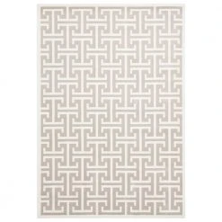 Arto Beige 5 ft. 3 in. x 7 ft. 6 in. Abstract Polypropylene Area Rug by Abani