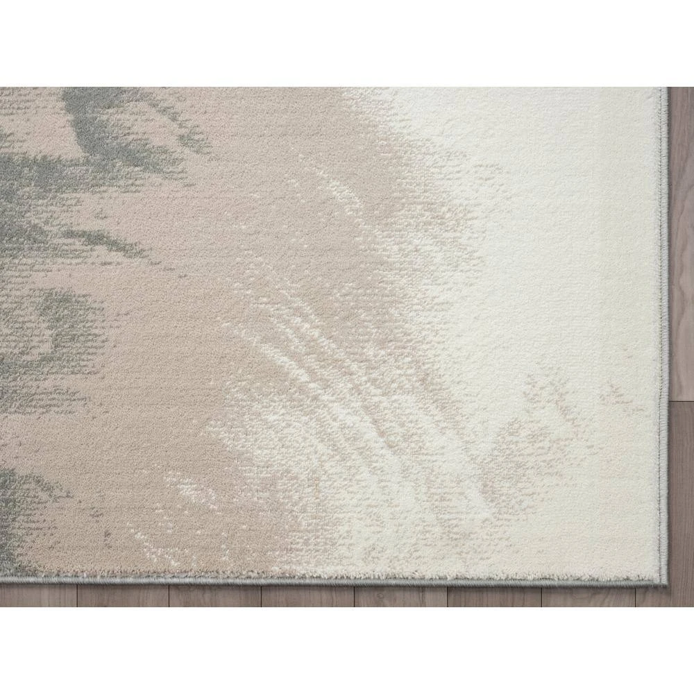 Arto Beige 7 ft. 9 in. x 10 ft. 2 in. Abstract Polypropylene Area Rug by Abani - Image 3