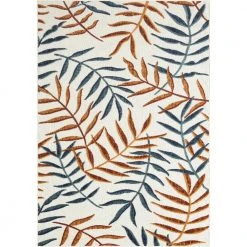 Hampton Beige 5.3 ft. x 7.6 ft. Floral Polypropylene Area Rug by Abani