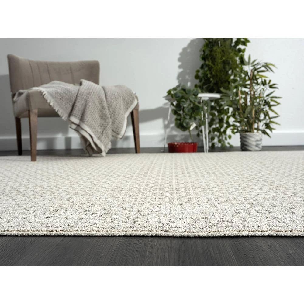 Layla Beige 5 ft. 3 in. x 7 ft. 6 in. Abstract Polypropylene Area Rug by Abani - Image 7