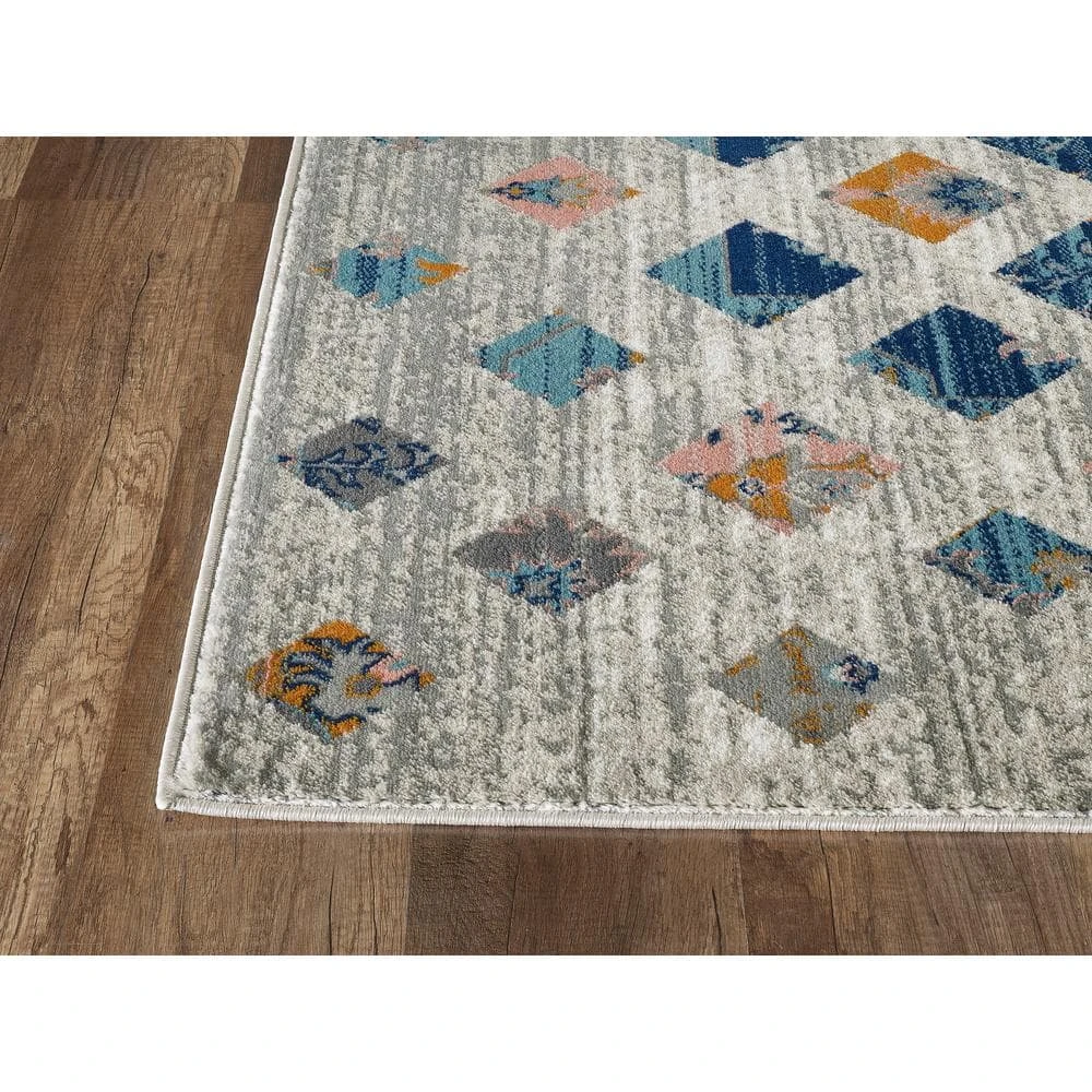 Porto Beige 7 ft. 9 in. x 10 ft. 2 in. Polka Dot Polypropylene Area Rug by Abani - Image 2