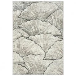 Porto Beige 3 ft. x 5 ft. Abstract Polypropylene Area Rug by Abani