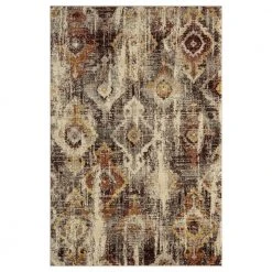Sedona Beige 7 ft. 9 in. x 10 ft. 2 in. Oriental Polypropylene Area Rug by Abani