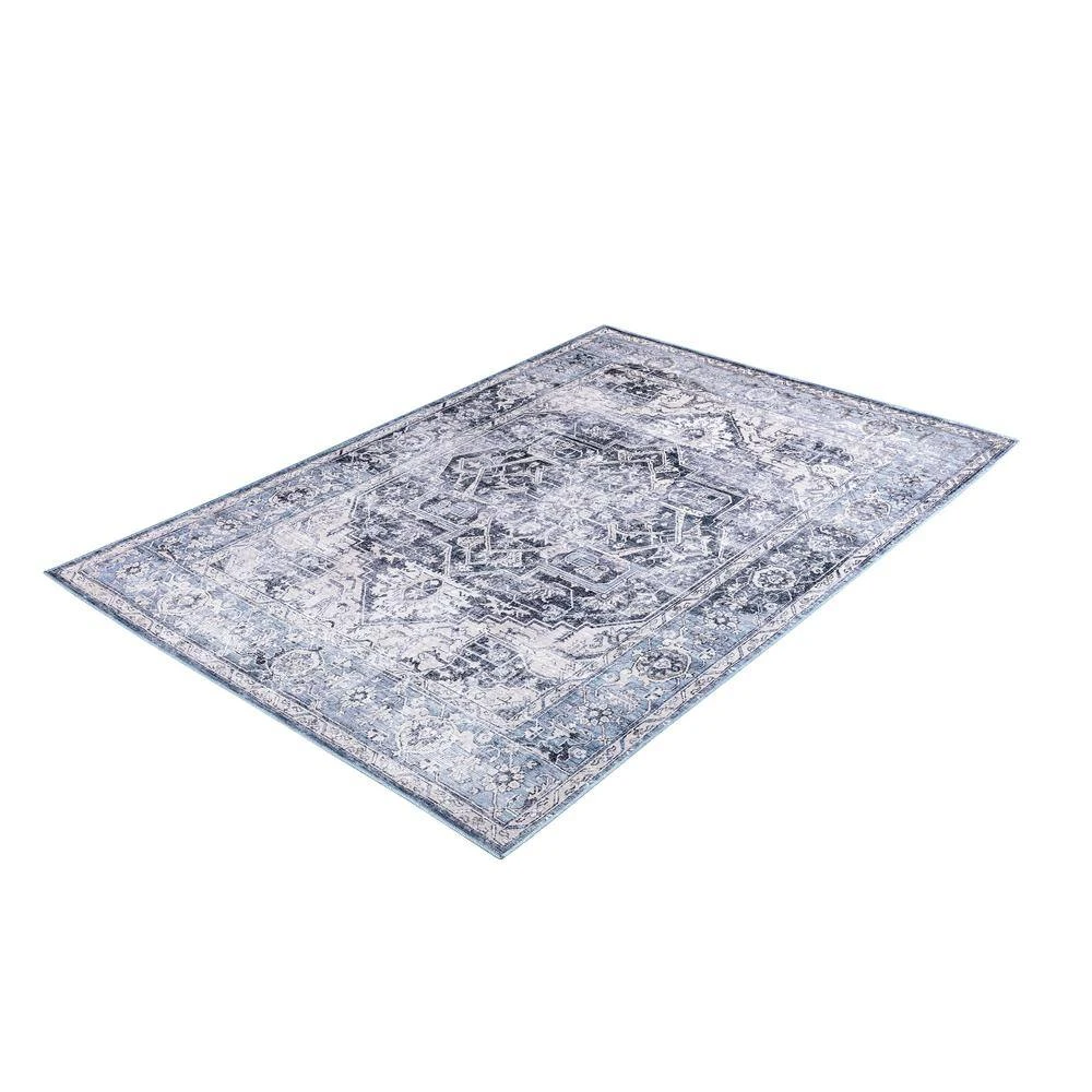 Abani Rugs Lola LOL140A Contemporary Blue 5 ft. 3 in. x 7 ft. 6 in. Area Rug - Image 4