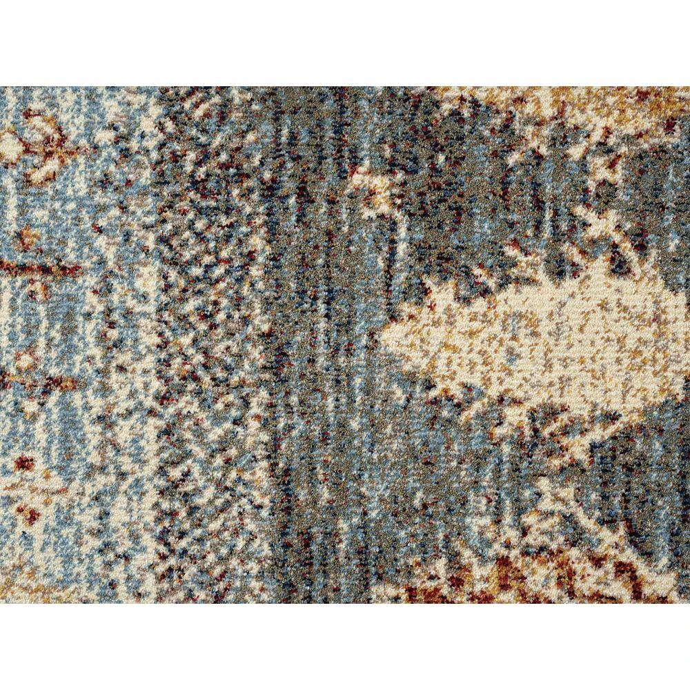 Mesa Blue 7 ft. 9 in. x 10 ft. 2 in. Abstract Polypropylene Area Rug by Abani - Image 6