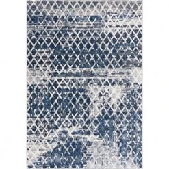 Abani Rugs MIST MIS110A Mesh Blue 7 ft. 9 in. x 10 ft. 2 in. Area Rug