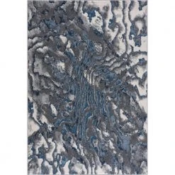 Abani Rugs MIST MIS120A Abstract Blue 5 ft. 3 in. x 7 ft. 6 in. Area Rug