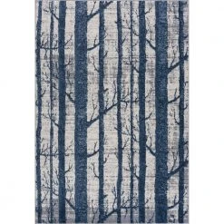 Abani Rugs MIST MIS140A Blue 5 ft. 3 in. x 7 ft. 6 in. Trees Area Rug