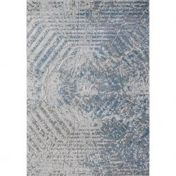 Nova Blue 5.3 ft. x 7.6 ft. Abstract Polyester Area Rug by Abani