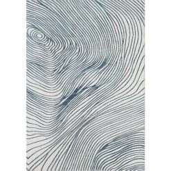 Vista Blue 7.9 ft. x 10.2 ft. Abstract Polyester Area Rug by Abani
