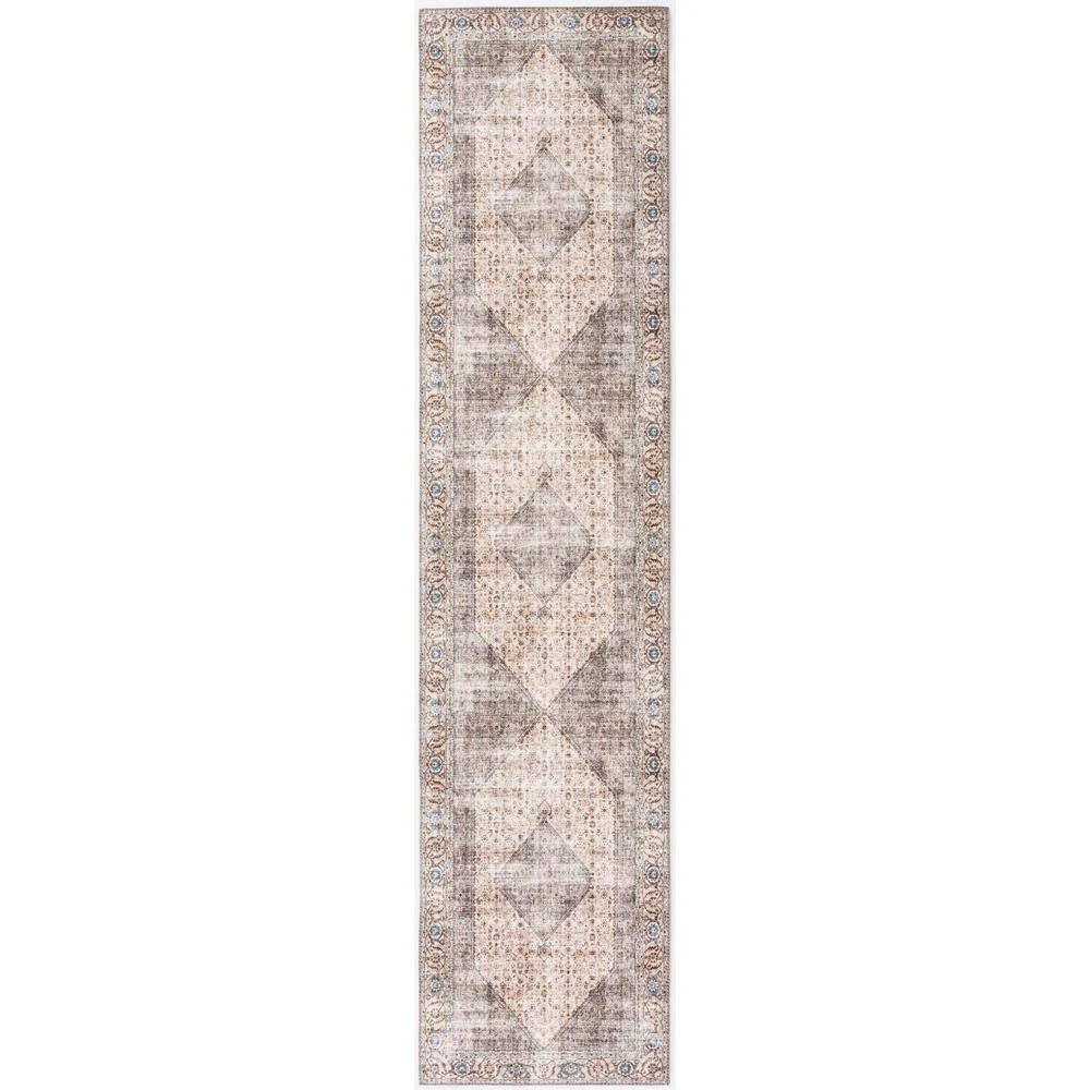 Paloma Brown 2 ft. x 5 ft. Oriental Polyester Area Rug by Abani - Image 6