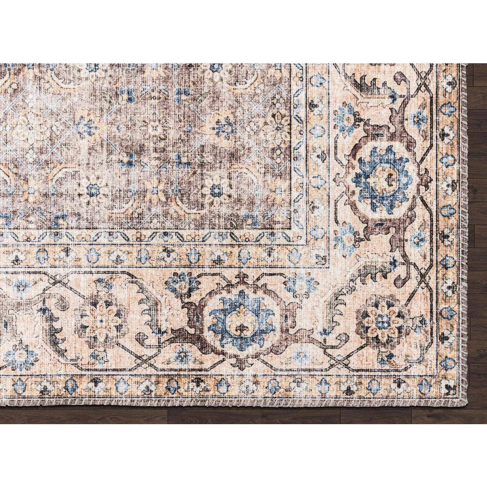 Paloma Brown 2 ft. x 5 ft. Oriental Polyester Area Rug by Abani - Image 3