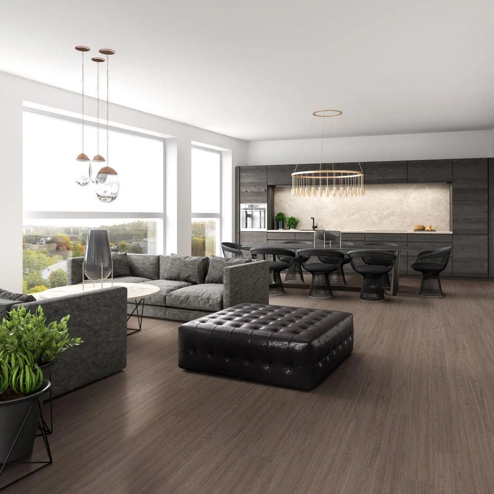 Centennial Washed Elm 6 in. x 48 in. Glue Down Luxury Vinyl Plank Flooring (36 sq. ft. / case) by A&A Surfaces - Image 7