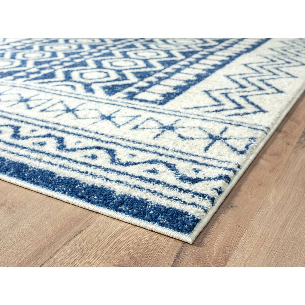 Casa Cream 4 ft. x 6 ft. Geometric Polypropylene Area Rug by Abani - Image 3