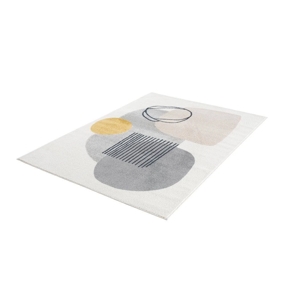 Abani Rugs DECO DEC130A Cream 7 ft. 9 in. x 10 ft. 2 in. Minimalist Geometric Area Rug - Image 6