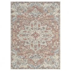Milas Cream 6 ft. x 9 ft. Oriental Polypropylene Area Rug by Abani