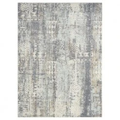 Milas Cream 5 ft. 3 ft. x 7 ft. 6 in. Oriental Polypropylene Area Rug by Abani