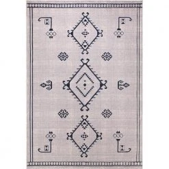 Abani Rugs Molana MOL100A Moroccan Folk Cream 7 ft. 9 in. x 10 ft. 2 in. Area Rug