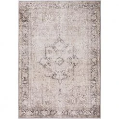 Paloma Cream 6 ft. x 9 ft. Oriental Polyester Area Rug by Abani