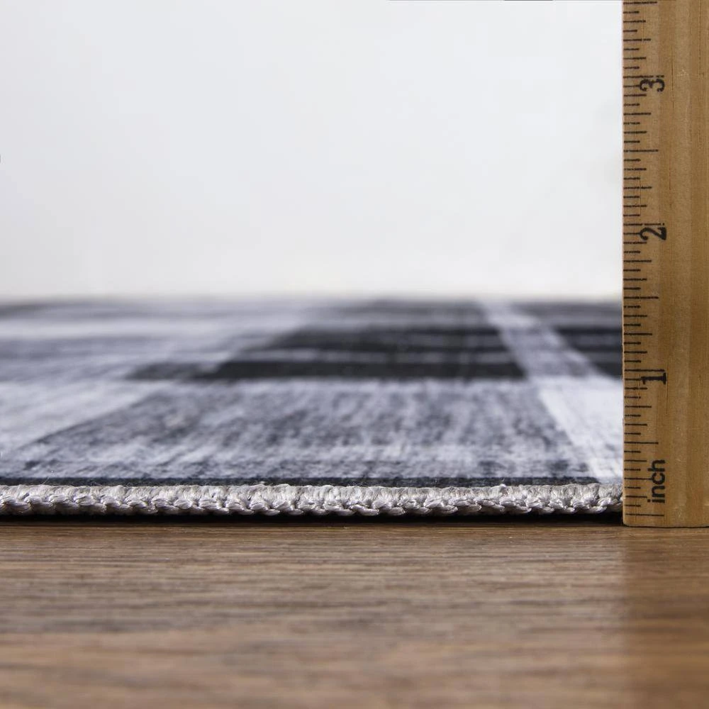 Abani Rugs PAR130A Parker Plaid Cream 7 ft. 9 in. x 10 ft. 2 in. Area Rug - Image 5