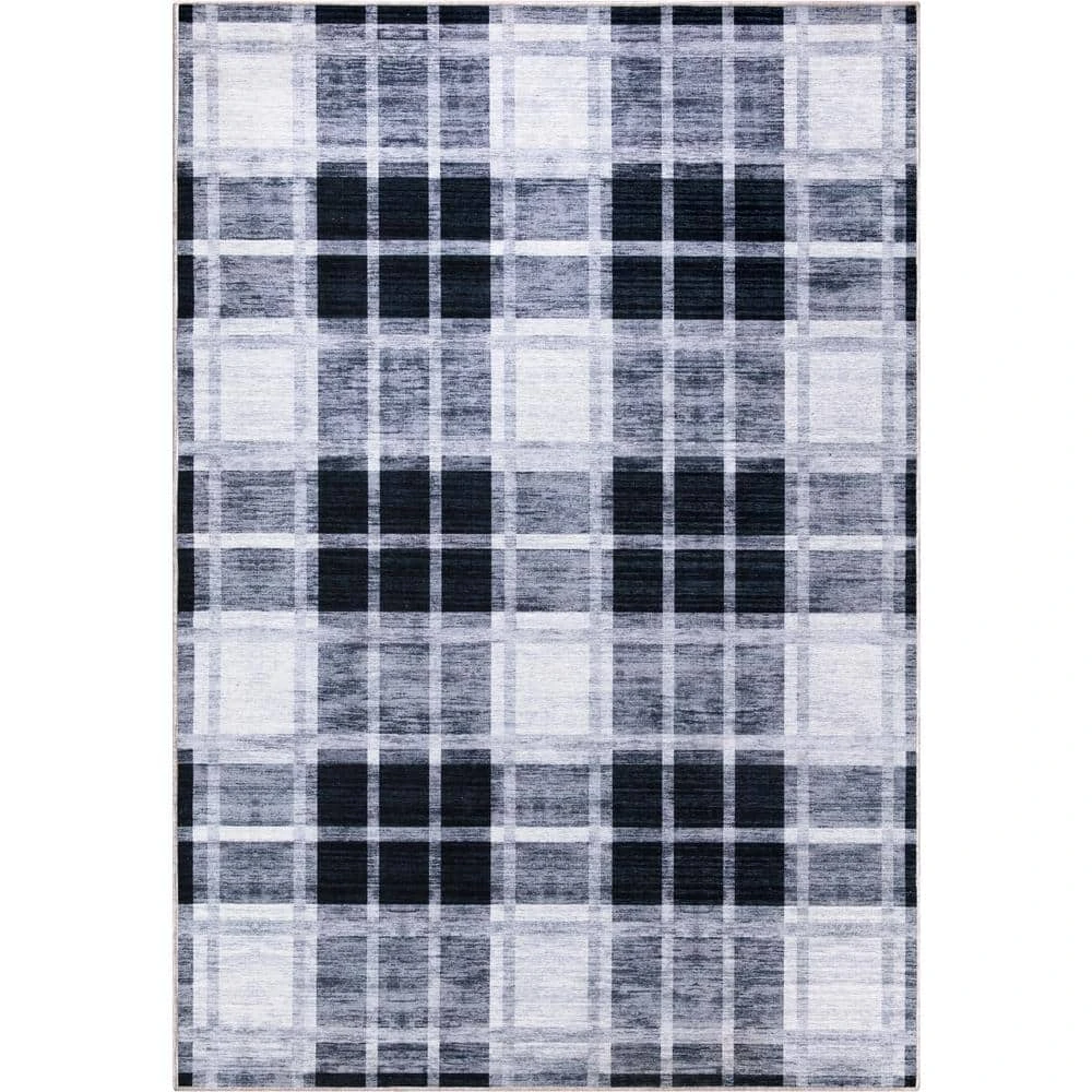 Abani Rugs PAR130A Parker Plaid Cream 7 ft. 9 in. x 10 ft. 2 in. Area Rug