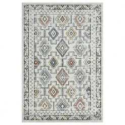 Venus Cream 6 ft. x 9 ft. Oriental Polypropylene Area Rug by Abani