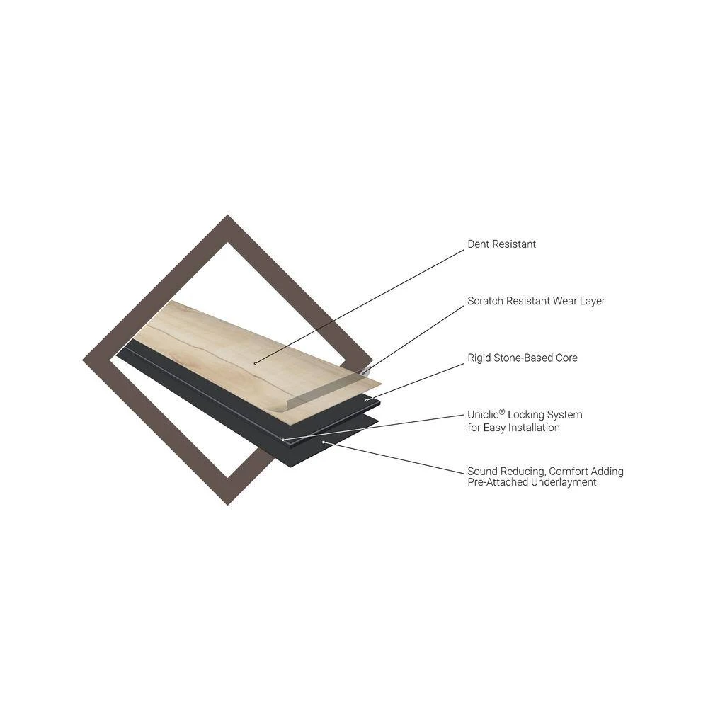 Aubrey Eastern Oak 9 in. x 60 in. Rigid Core Luxury Vinyl Plank Flooring (52 cases/1166.88 sq. ft./pallet) by A&A Surfaces - Image 6