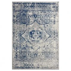 Casa Grey 7 ft. 9 in. x 10 ft. 2 in. Distressed Polypropylene Area Rug by Abani