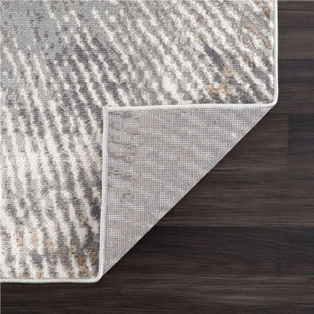 Dune Grey 4 ft. x 6 ft. Abstract Polypropylene Area Rug by Abani - Image 5