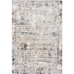 Dune Grey 6 ft. x 9 ft. Oriental Polypropylene Area Rug by Abani