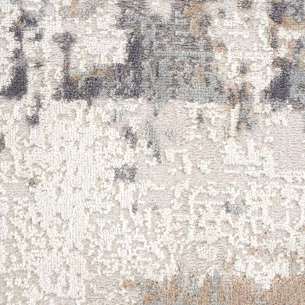 Dune Grey 4 ft. x 6 ft. Distressed Polypropylene Area Rug by Abani - Image 6