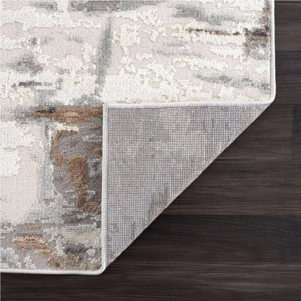 Dune Grey 4 ft. x 6 ft. Abstract Polypropylene Area Rug by Abani - Image 5