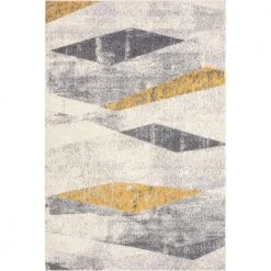 Laguna Grey 9 ft. x 12 ft. Geometric Polypropylene Area Rug by Abani