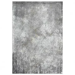 Luna Grey 6 ft. x 9 ft. Distressed Polyester Area Rug by Abani