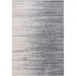 Quartz Grey 5 ft. 3 ft. x 7 ft. 6 in. Abstract Polypropylene Area Rug by Abani