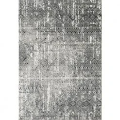 Urbana Grey 7.9 ft. x 10.2 ft. Distressed Polypropylene Area Rug by Abani