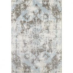 Urbana Grey 3 ft. x 5 ft. Distressed Polypropylene Area Rug by Abani