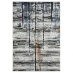 Venus Grey 6 ft. x 9 ft. Abstract Polypropylene Area Rug by Abani