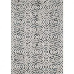 Vista Grey 5.3 ft. x 7.6 ft. Abstract Polyester Area Rug by Abani