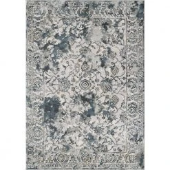 Vista Grey 5.3 ft. x 7.6 ft. Abstract Polyester Area Rug by Abani