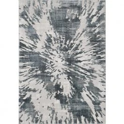 Vista Grey 5.3 ft. x 7.6 ft. Abstract Polyester Area Rug by Abani