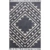 Willow Grey 7 ft. 9 in. x 10 ft. 2 in. Shag Polypropylene Area Rug by Abani