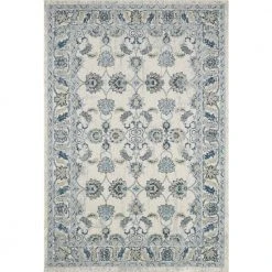 Lennox Ivory 5.3 ft. x 7.6 ft. Oriental Polypropylene Area Rug by Abani