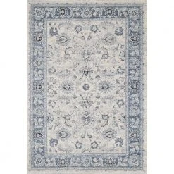 Troy Ivory 5.3 ft. x 7.6 ft. Oriental Polypropylene Area Rug by Abani
