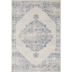 Troy Ivory 4 ft. x 6 ft. Oriental Polypropylene Area Rug by Abani