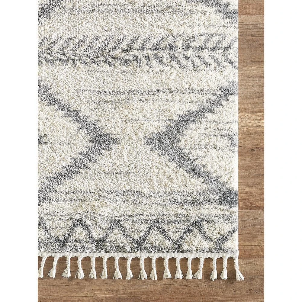 Willow Ivory 6 ft. x 9 ft. Moroccan Polypropylene Area Rug by Abani - Image 3