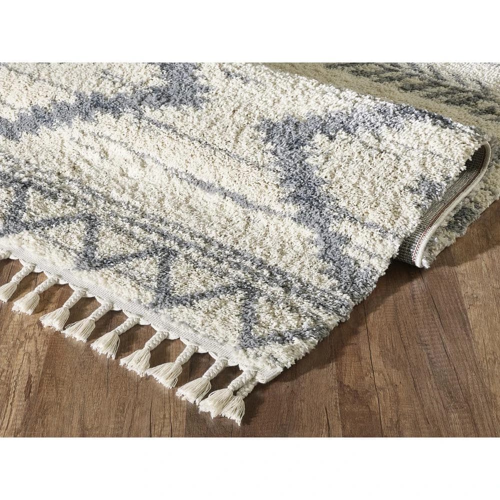 Willow Ivory 6 ft. x 9 ft. Moroccan Polypropylene Area Rug by Abani - Image 5