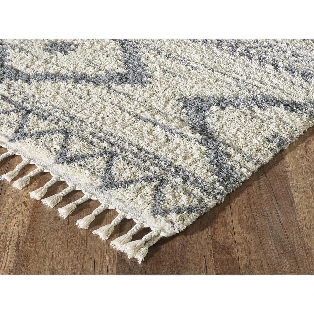 Willow Ivory 6 ft. x 9 ft. Moroccan Polypropylene Area Rug by Abani - Image 4