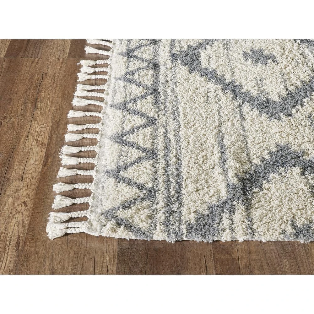 Willow Ivory 6 ft. x 9 ft. Moroccan Polypropylene Area Rug by Abani - Image 2